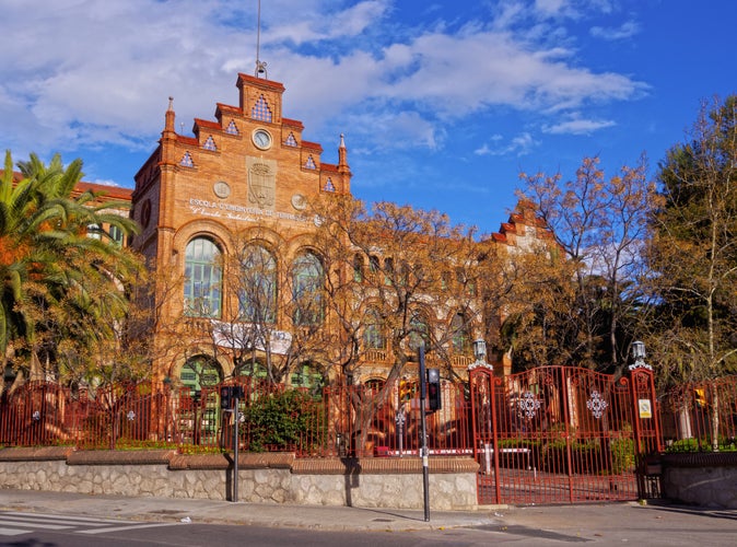 Photo of view of the Escuela Universitaria de Ingenieria Tecnica, Terrassa, Spain.