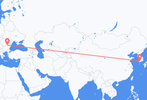 Vluchten van Gwangju naar Boekarest
