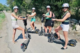 ¡Tour en scooter eléctrico (autoguiado) en el campo de Mallorca!