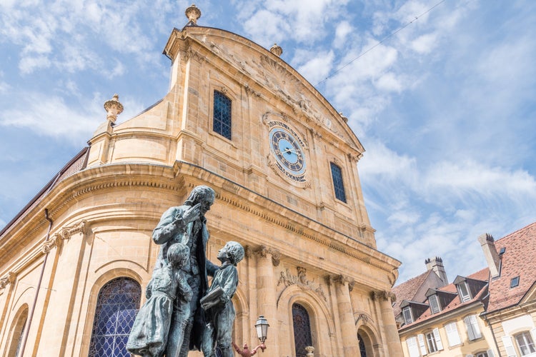 Photo of Temple in the city of Yverdon les Bains in Switzerland.