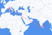 스리랑카 콜롬보에서 출발해 프랑스 피가리에게(으)로 가는 항공편
