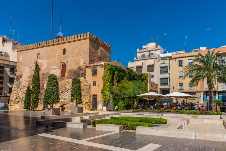 Photo of Calaforra tower in center of Elche, Spain.