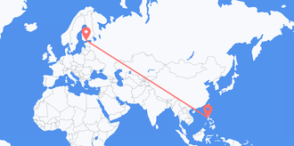 Flüge von die Philippinen nach Finnland