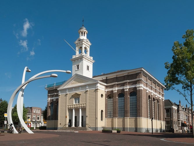 photo of Church square in the center of the city Assen in the province Drenthe in the Netherlands.