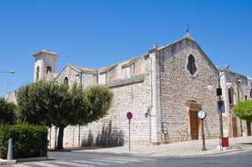 Photo of nice scenic city scape in Monopoli, province of Bari, Italy.