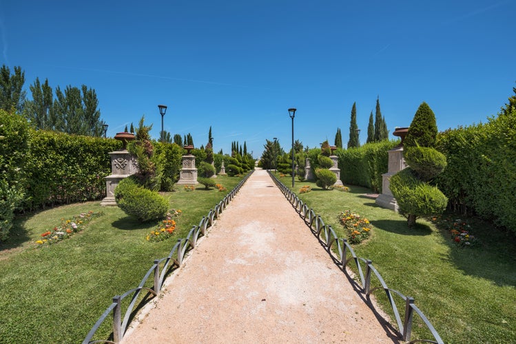 Europa park in Torrejon de Ardoz, Madrid, Spain. Its an urban park where are represented with scaled monuments the most famous european landmarks.