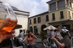 Op de fiets tussen de Treviso-tavernes en het regionale park van Sile