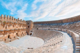 Perge Aspendos Aquaduct Side with Waterfall