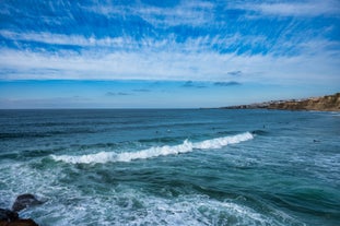 Photo of aerial view of Ericeira, Portugal.