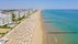 Photo of aerial view of Lido di Jesolo, or Jesolo Lido the beach area of the city of Jesolo in the province of Venice, Italy.