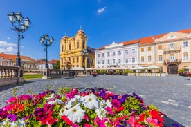 Photo of aerial view of the old Timisoara city center, Romania.