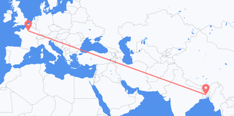 Flug frá Bangla­dess til Frakklands