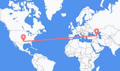 달라스에서 출발해 트빌리시로 향하는 항공편