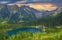 Photo of Popradske pleso near Strbske pleso in Slovakia. Poprad lake is a very popular destination in High Tatras Mountains.