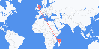 Flights from Madagascar to the United Kingdom