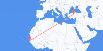 Flights from the Gambia to Turkey