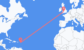 Flights from St. Kitts & Nevis to Wales