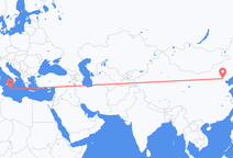 베이징에서 출발해 발레타로 향하는 항공편