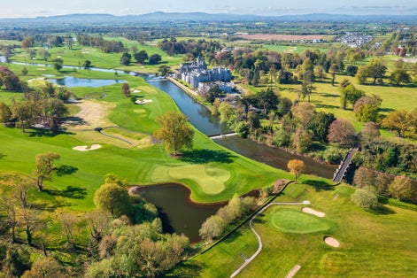 Beautifil scenery of Adare village in Co. Limerick at summer. Ireland