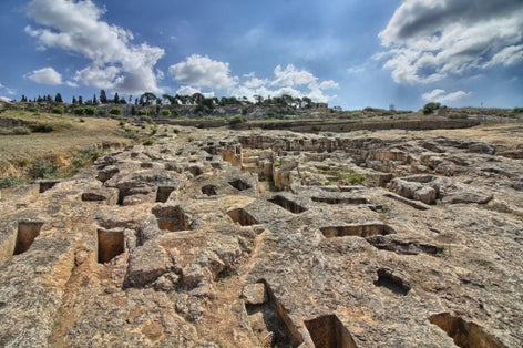 Phoenician-Punic necropolis of Tuvixeddu, Cagliari. Sardinia, Italy