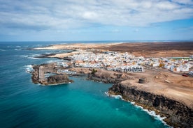 photo of aerial view of Puerto del Rosario city, Fuerteventura Island, Canary Islands, Spain.