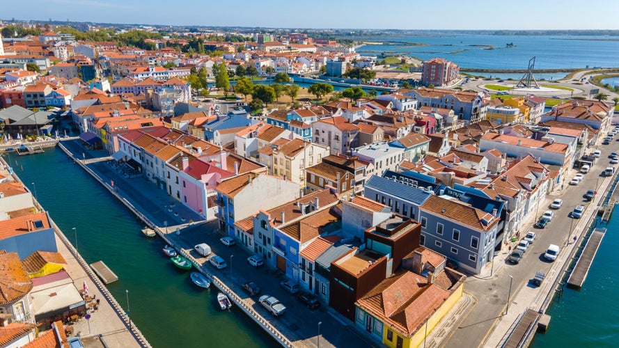 Aerial view of Aveiro city