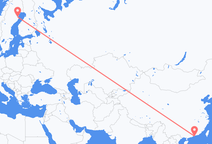 Loty z Hong Kongu do Skellefteå