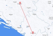 Flights from Podgorica to Sarajevo