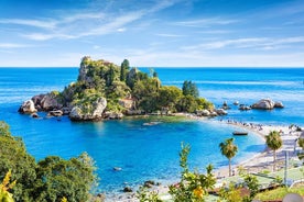 Visite privée de Catane à Taormina avec excursion en bateau à Isola Bella