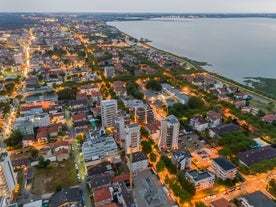 Photo of Colorful summer cityscape of Lignano Sabbiadoro town.