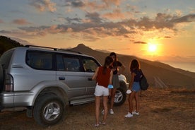 Sunset with BBQ by jeep