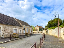 Photo of Square in Sarlat-la-Caneda historical center, France.