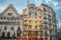 Photo of exterior View of Casa Batllo during Sunset in Barcelona.