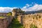 Photo of famous ruins of Ali Pasha's palace and the Tower of Bohemond in the old byzantine castle of Ioannina, Greece.