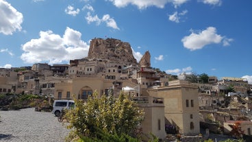 View of Ankara castle and general view of old town.
