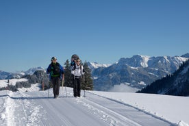 photo of an aerial view of Bolsterlang Ski resort  Allgäu, Bavaria, Germany.