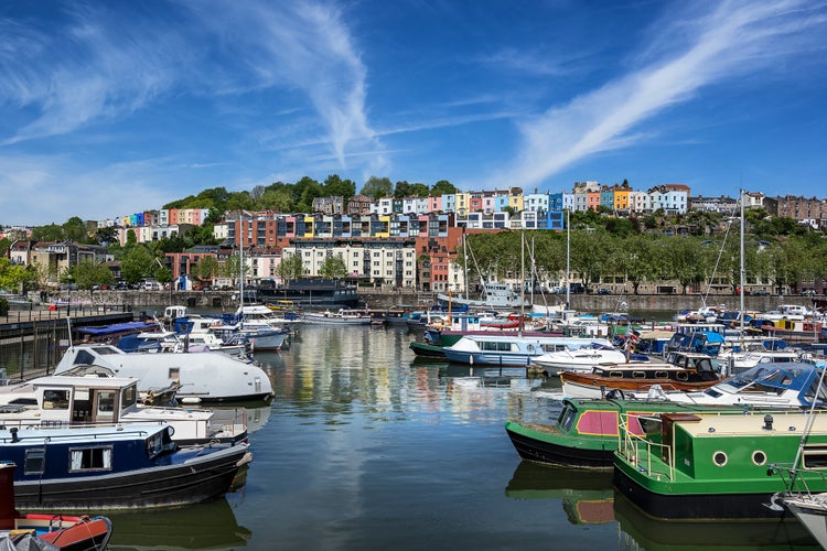 Photo of Bristol Marina in the county of Somerset in England.