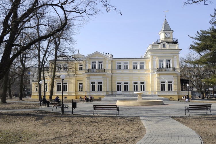 photo of view of Pruszkow Palace in Poland.