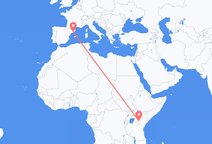 Flights from Nairobi to Barcelona