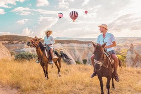 Horse Riding in Cappadocia in fairy chimeys