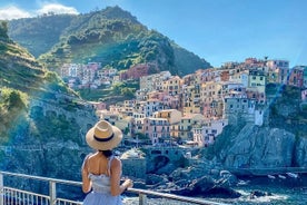 Cinque Terre junalla Portoveneren kanssa laivalla Firenzestä