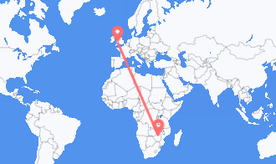 Flights from Zimbabwe to Wales