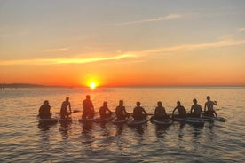 SUP-lektion på Valencia Beach