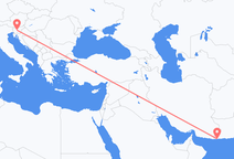 Flyg från Gwadar till Ljubljana