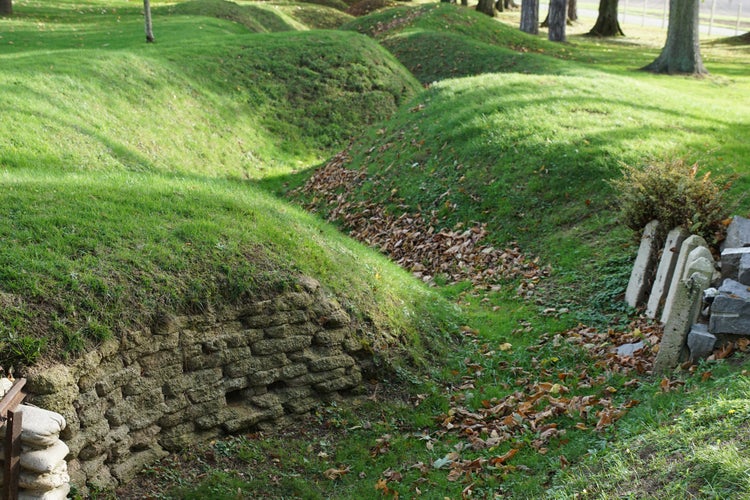 Photo of Trenches at Beaumont-Hamel, Peronne, Somme, Hauts-de-France, France.