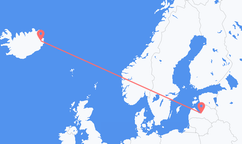 Flights from Riga to Egilsstaðir