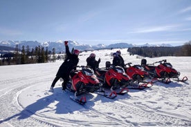 From Krakow: Snowmobile Adventure with Thermal Pools Visit