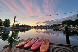 Uthyrning av kajak och paddleboard SUP i Riga Andrejsala