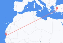 Flyreiser fra Nouakchott, til Denizli