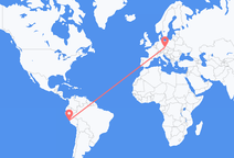 리마에서 출발해 프라하로 향하는 항공편